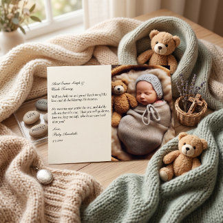 Godparent Proposal Cute Poem Custom Invitation