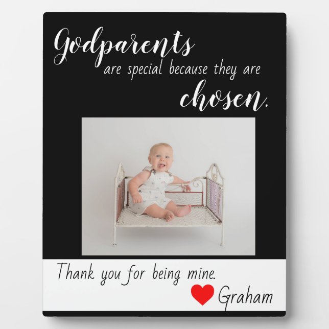 Godparents baptised plaque (Front)