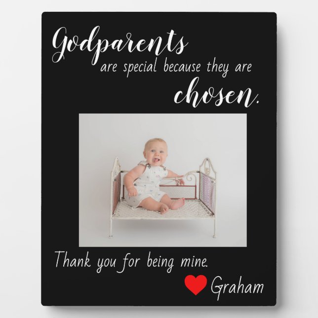 Godparents baptised plaque (Front)