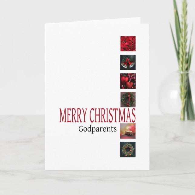 Godparents Merry Christmas card (Front)