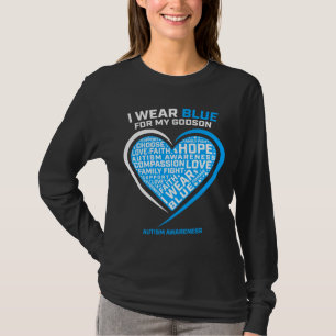 Godparentss I Wear Blue For My Godson Autism Aware T-Shirt