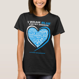 Godparentss I Wear Blue For My Godson Autism Aware T-Shirt