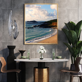 Godrevy Lighthouse Cornwall Coast Photo Print