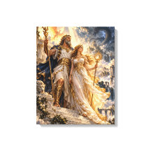 Gods Above the Stormy Temple – Greek Mythology