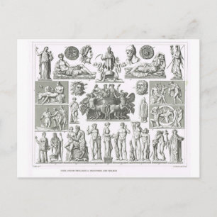Gods and mythical creatures postcard