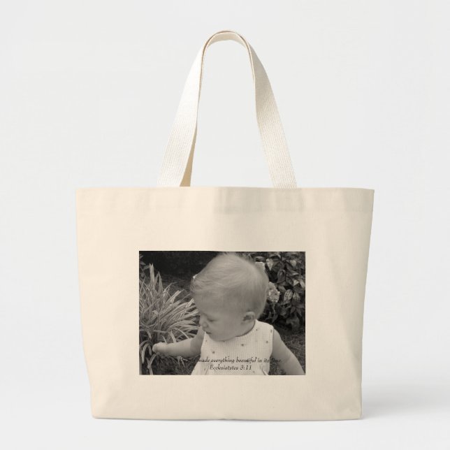 God's Beauty Large Tote Bag (Front)