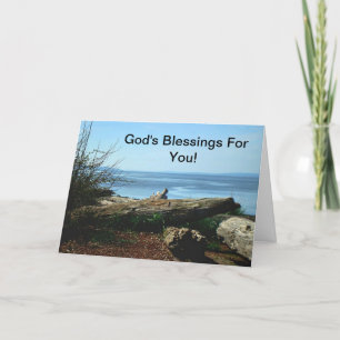 God's Blessing For You! Condolences Card