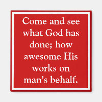 God's blessings to man are awesome