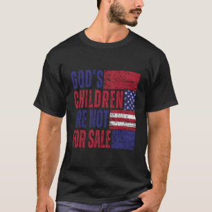 God'S Children Are Not For Sale Us Flag Christian T-Shirt