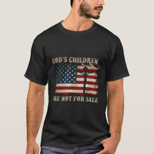 God'S Children Are Not For Sale Usa Flag Christian T-Shirt