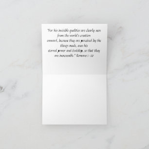 "God's creation" Card