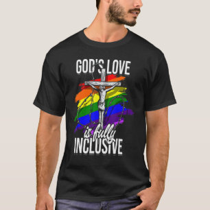 God's Faith Cross Lgbt Pride  Gay Christians T-Shirt