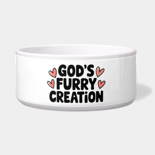 God's Furry Creation Dog Bowl