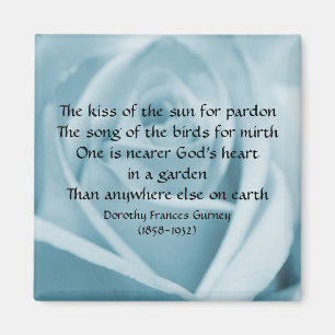 God's Garden Poem - magnet
