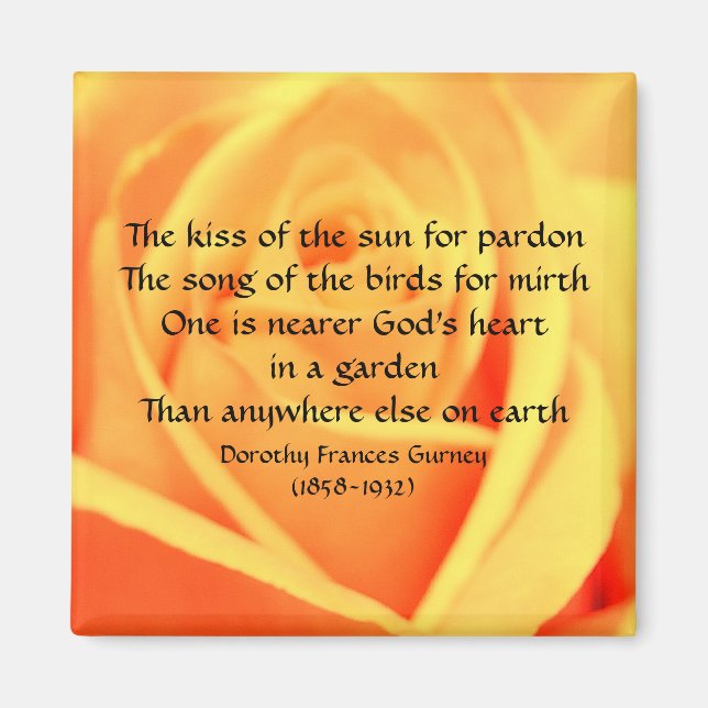 God's Garden Poem - magnet (Front)