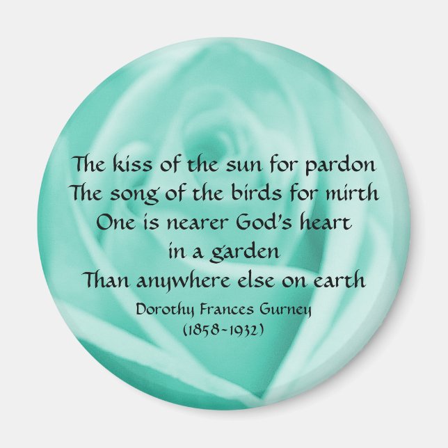 God's Garden Poem - magnet (Front)