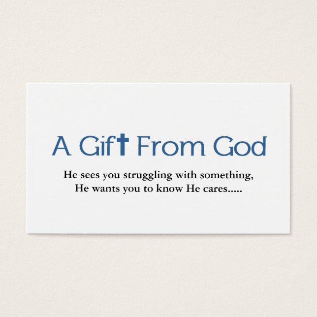 Gods Gift Business Card (Front)