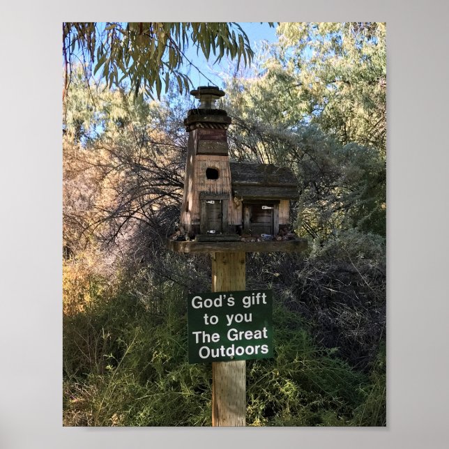 God's Gift, Great Outdoors, Funny Sign (Front)
