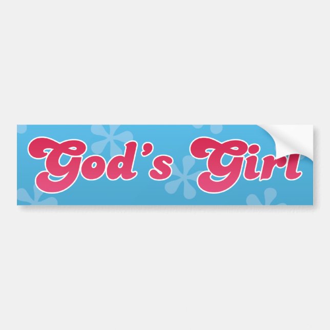 God's Girl Bumper Sticker (Front)