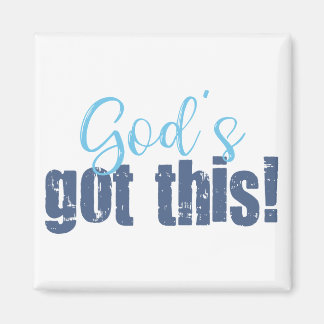 Gods got this blue magnet