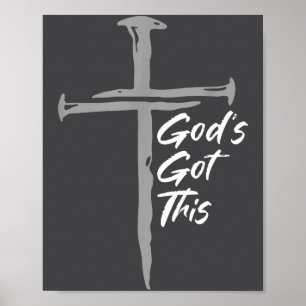 God's Got This Christian Cross Faith Motivation Poster