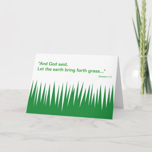 God's Grass - Father's Day Card (Front)