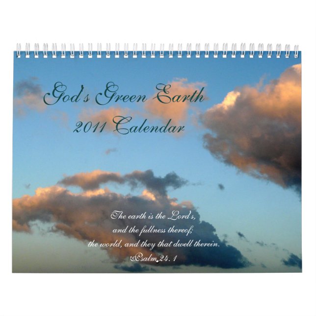 God's Green Earth/Nature Views+Scripture Quotes Calendar (Cover)