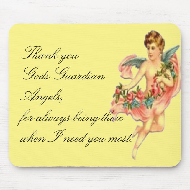 Gods guardian angels  mouse pad (Front)