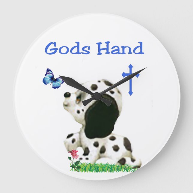 Gods hand large clock (Front)