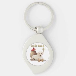 Gods hand puppy key ring