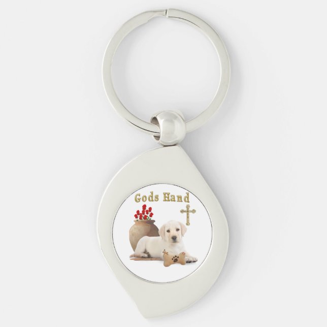 Gods hand puppy key ring (Front)