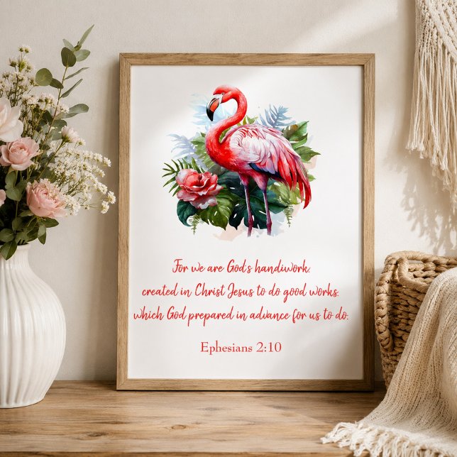 God's Handiwork Flamingo  Poster (Creator Uploaded)