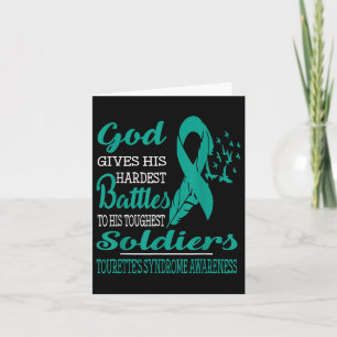 Gods Hardest Soldiers- Tourettes Syndrome Awarenes Card