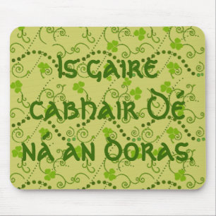 God's Help Is Nearer Than the Door Mouse Pad