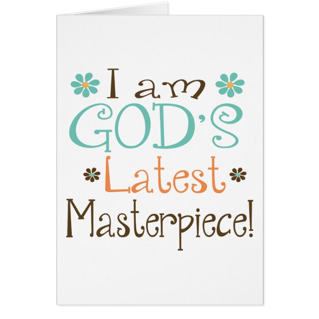 Gods Latest Masterpiece (Front)