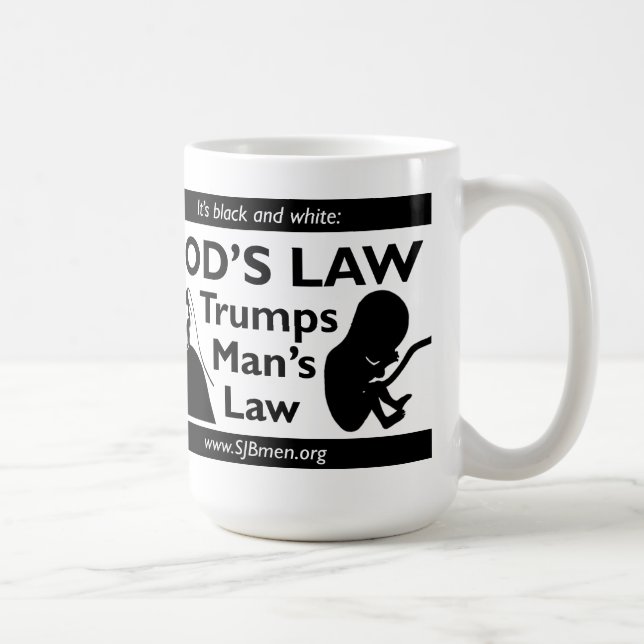 God's Law Trumps Man's Law Mug (Right)