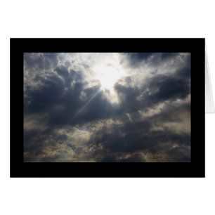 God's Light Through Clouds- Song of Sol. 5:13 Card
