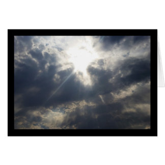 God's Light Through Clouds- Song of Sol. 8:7 Card