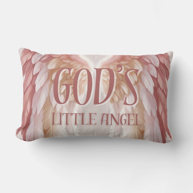 God's Little Angel: Heavenly Comfort Pillow (Front)
