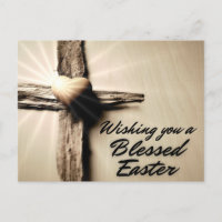 God's Love Blessed  Easter Postcard