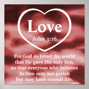 God's Love Gift Poster-Customise Poster
