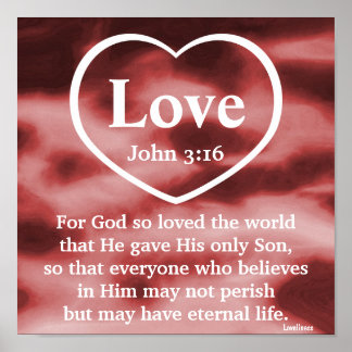 God's Love Gift Poster-Customise Poster