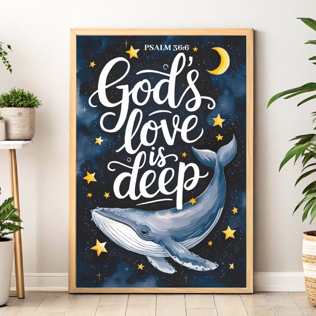 God's Love is Deep Christian Wall Art print (Creator Uploaded)