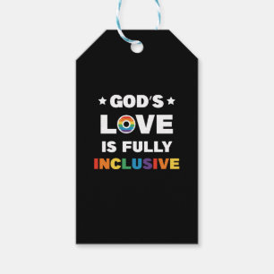 God's Love Is Fully Inclusive Gay LGBT Pride Month Gift Tags
