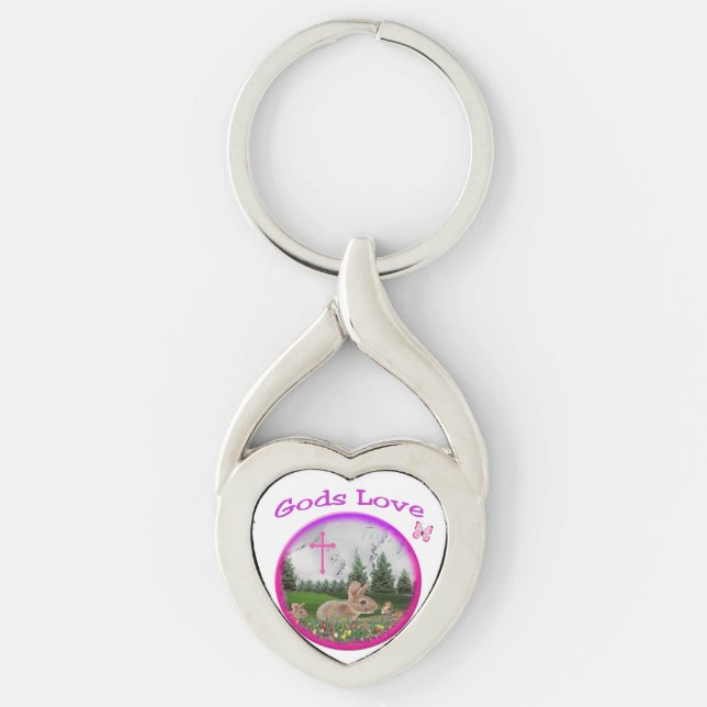 gods Love Key Ring (Front)