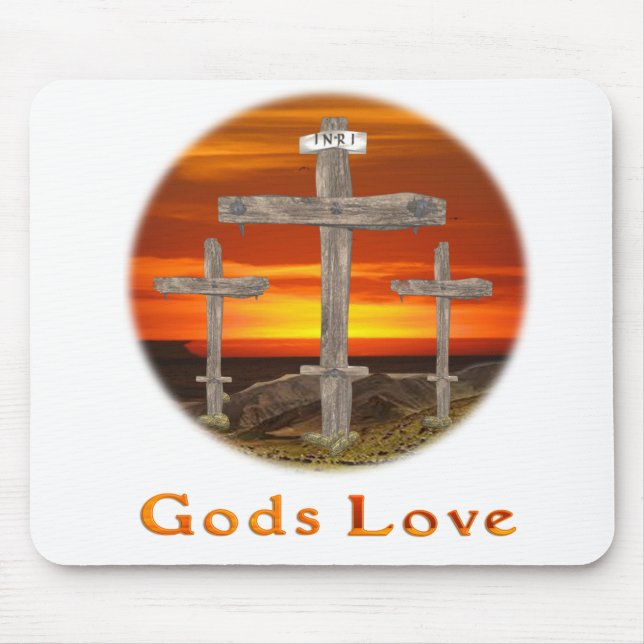Gods Love Mouse Pad (Front)