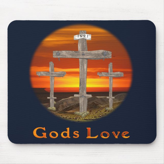Gods Love Mouse Pad (Front)