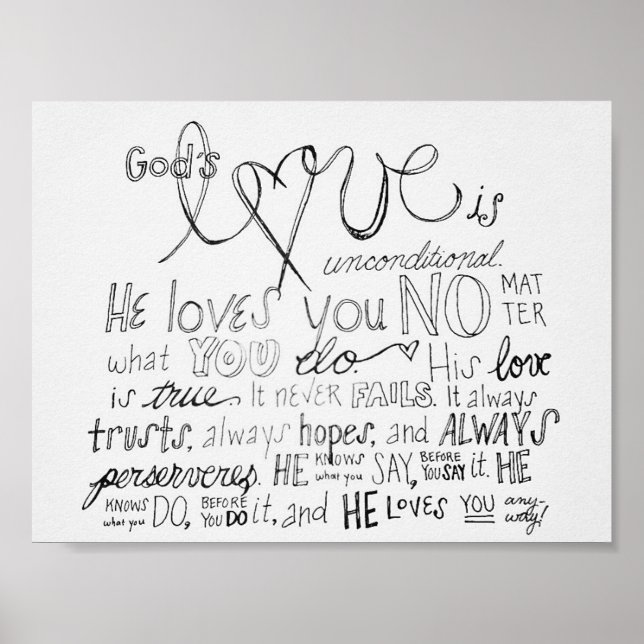 God's Love Poster (Front)
