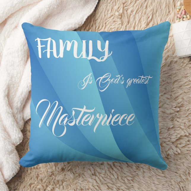 God's Masterpiece Throw Pillow (Blanket)