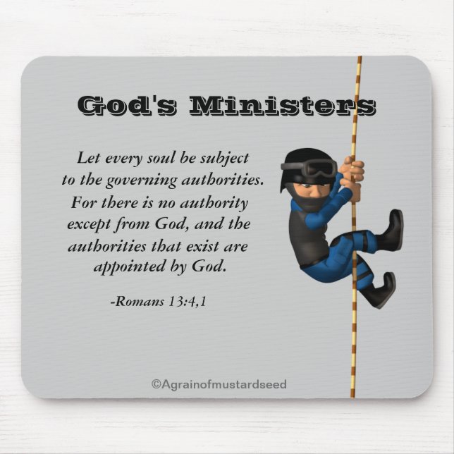 God's Miisters Law Enforcement Mouse Pad (Front)